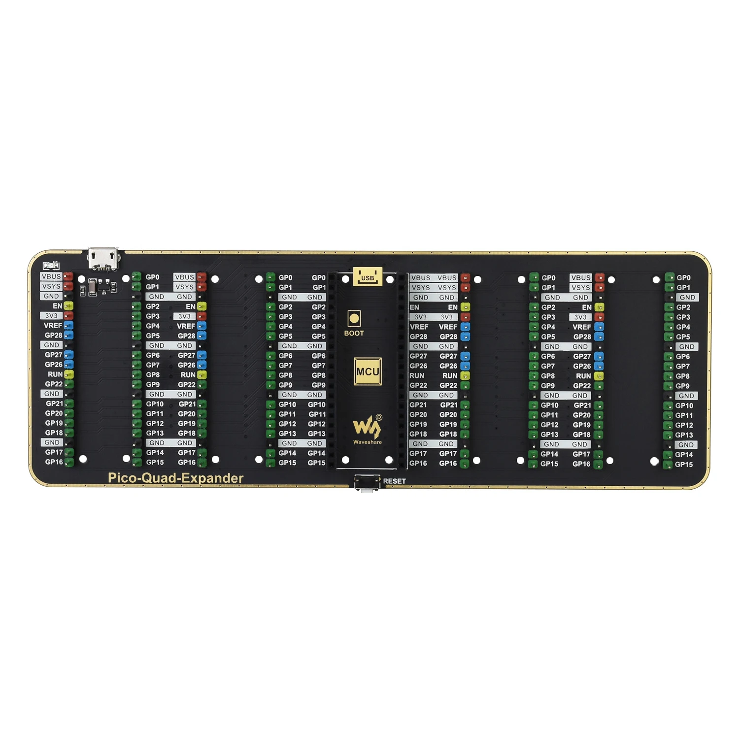 GPIO Headers Expansion Board HAT for RPI RasPi Raspberry Pi PICO 2 W RP2350 Breakout Shield Breadboard Microcontroller Projects - Imagen 3