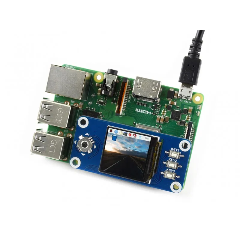 1.3 Inch SPI LCD display HAT for Raspberry Pi 240x240 Pixels SPI Interface with Embedded Controller IPS Screen - 画像 (4)