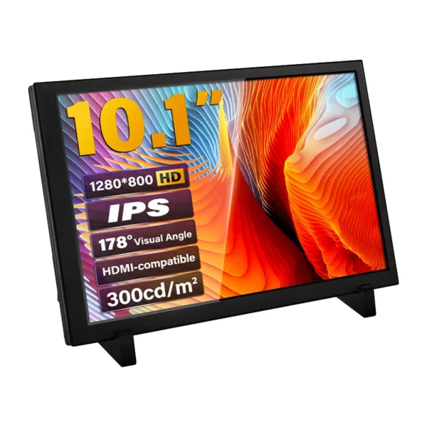 10.1 Inch 1280x800 Touch Screen IPS LCD for Computer Monitor for Switch Xbox 360 HDMI-compatible Display for Raspberry Pi