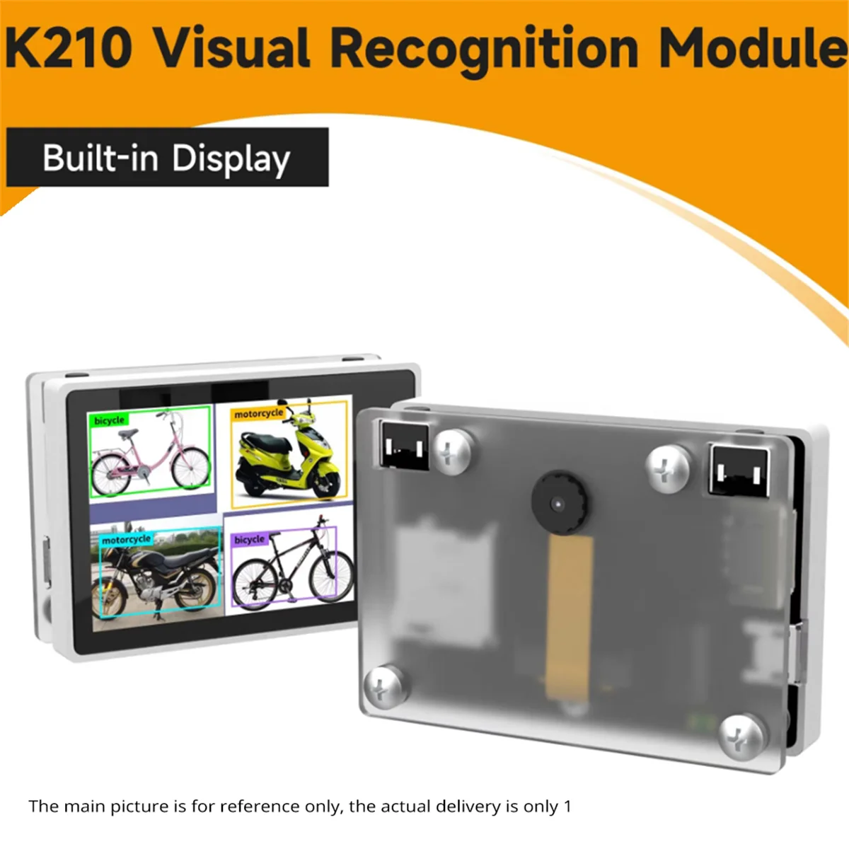 K210 Visual Recognition Module with 2MP Camera OV2640 and 2.0-Inch LCD Capacitive Touch Screen for DIY Robot Car Kit - Imagen 2