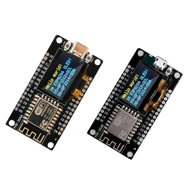 NodeMCU ESP8266開発ボード、0.96インチOLEDディスプレイ、CH340G ESP-12F WiFiモジュール、TYPE-C USB(Arduino、Micropy対応)