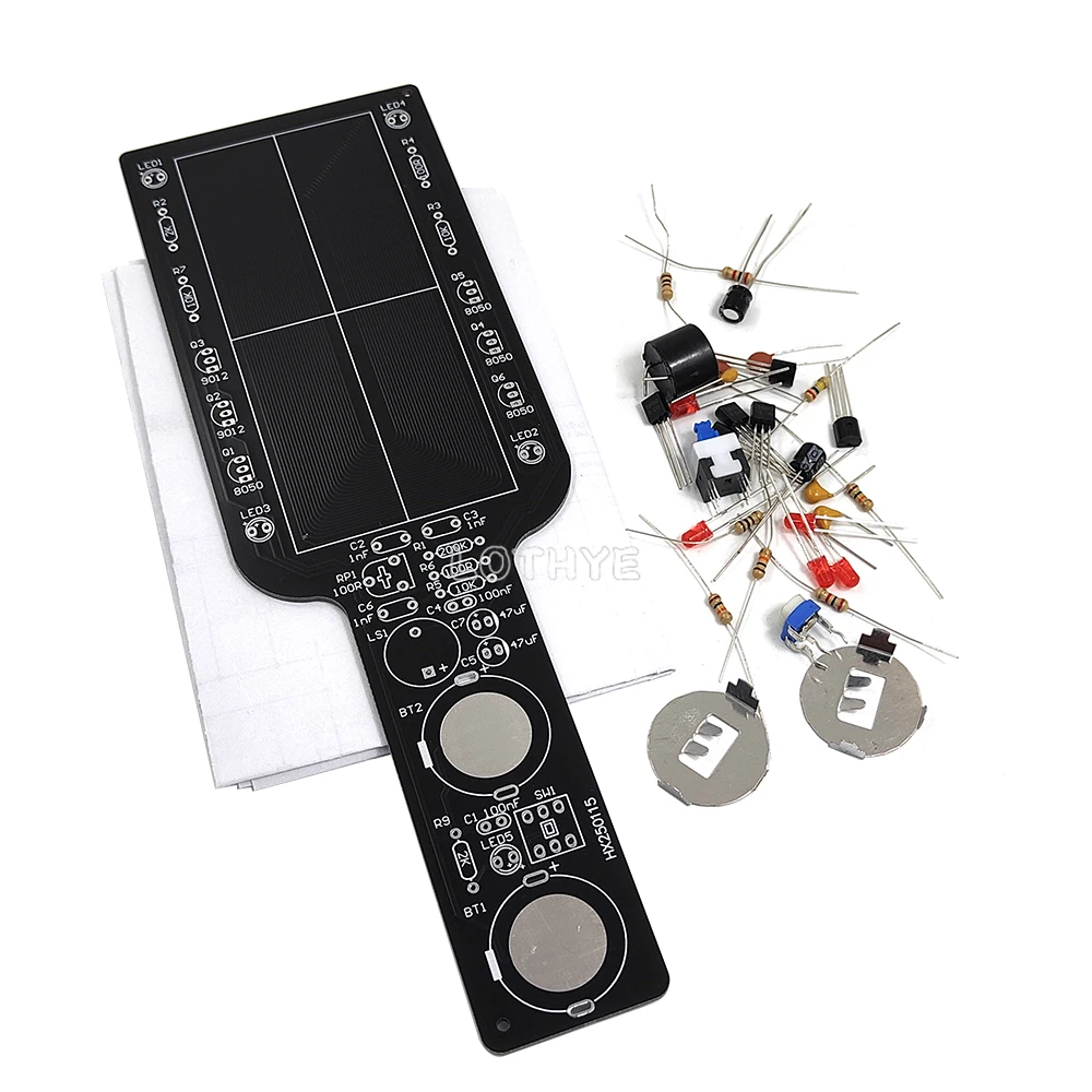 Mini Handheld Simple Metal Detector DIY Electronic Kit Electronic Components Soldering Assembly School Fun Welding Training Kit - 画像 (4)