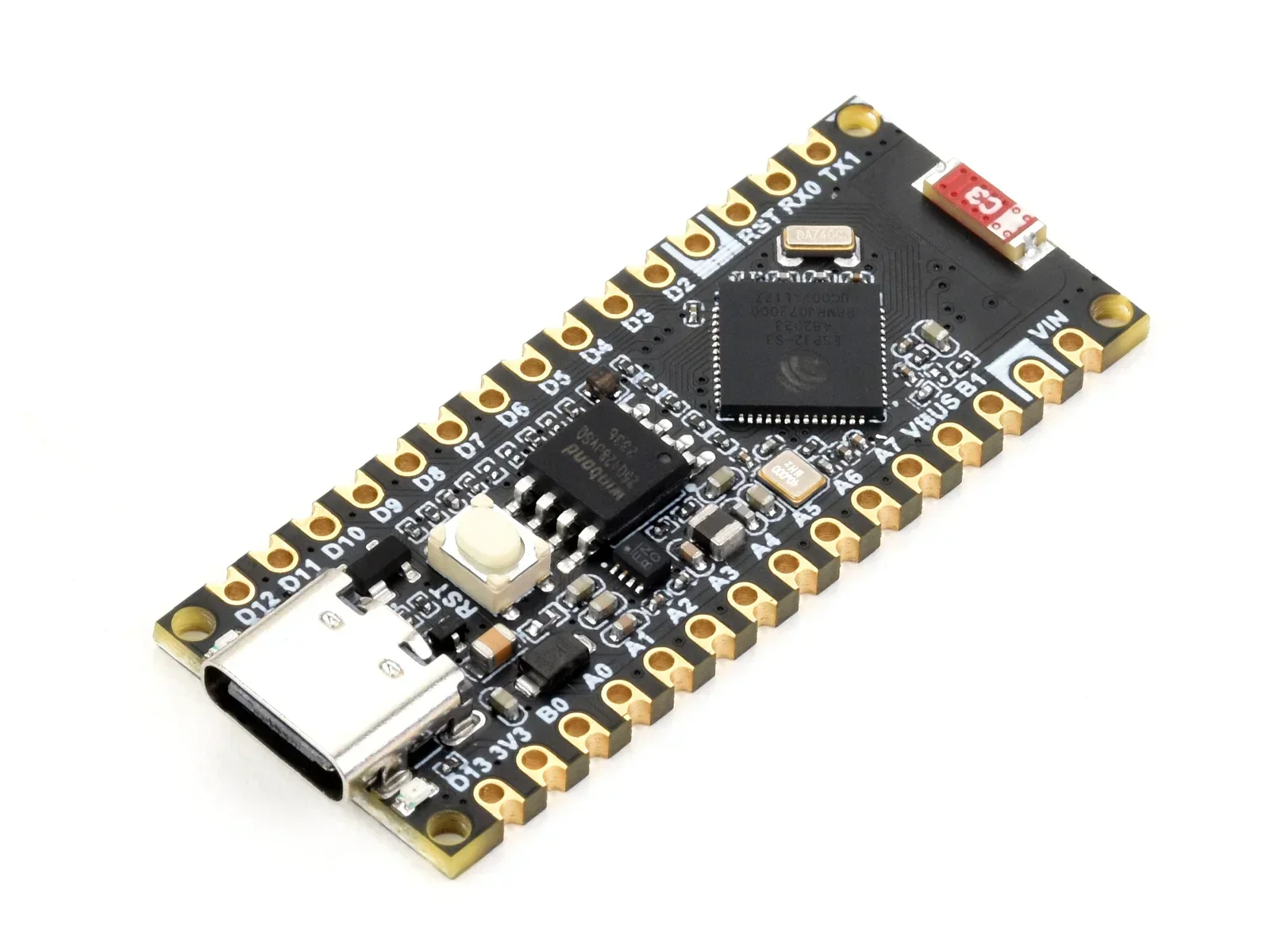 Waveshare ESP32-S3-Nano Development Board, Based on ESP32-S3R8, Compatible with Arduino Nano ESP32 - 画像 (2)