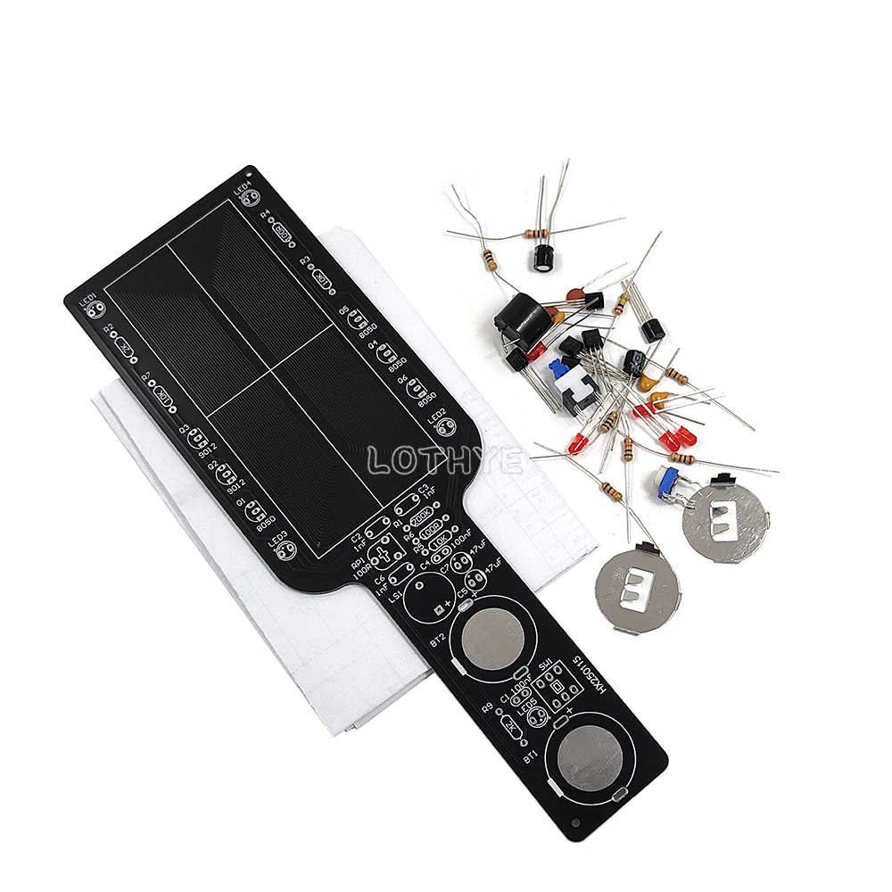 Mini Handheld Simple Metal Detector DIY Electronic Kit Electronic Components Soldering Assembly School Fun Welding Training Kit - 画像 (3)