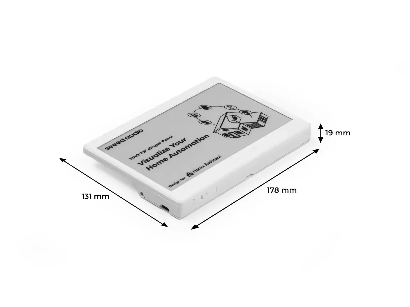 XIAO 7.5" ePaper Panel,e-Ink Screen Display 800×480 esp32 Home Assistant, Compatible with TRMNL, 2000mAh Rechargeable Battery - Imagen 5
