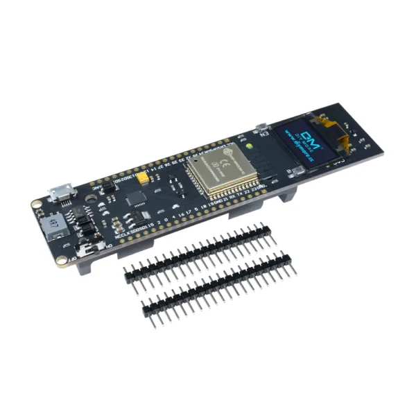 ESP32 WIFI Bluetooth Development Board with 0.96-inch OLED Display 18650 Li-Ion Battery Pack for IoT Smart Home Systems