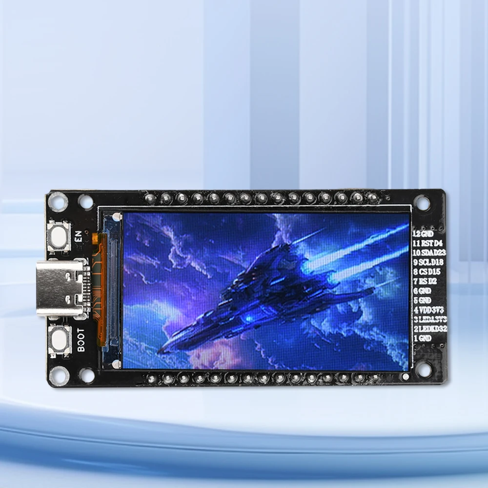 ESP32 1.9-Inch LCD Screen Wifi BT Development Board Onboard ESP-32 Module Type-C - Imagen 4