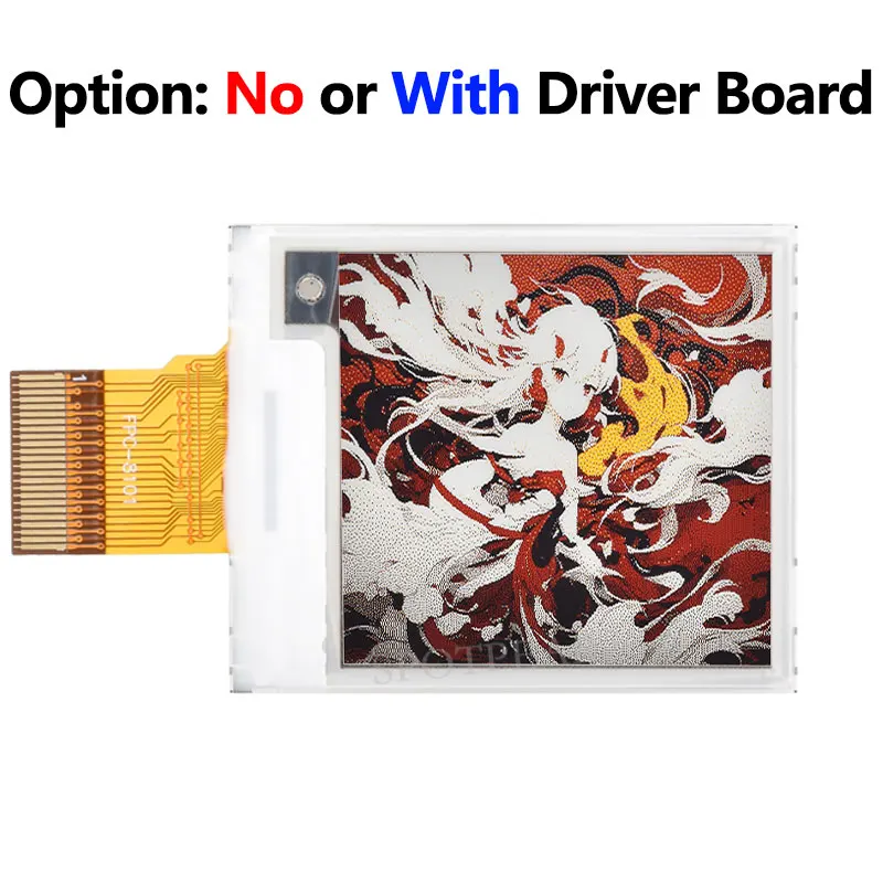 1.54inch e-Paper HAT+ (G) E-Ink Red/Yellow/Black/White Display Color 200*200 For Raspberry Pi/Arduino /STM32/Jetson - Imagen 3