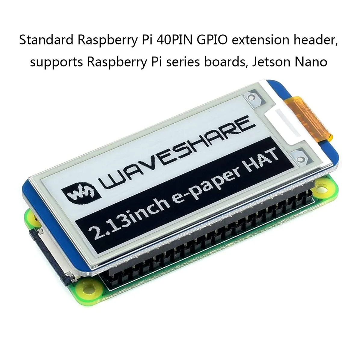 Waveshare 2.13Inch E-Ink Display HAT, Black,White Two-Color 250X122 Pixel E-Paper Screen LCD for Raspberry Pi 4B/3B+/3B/2B/Zero - Image 3