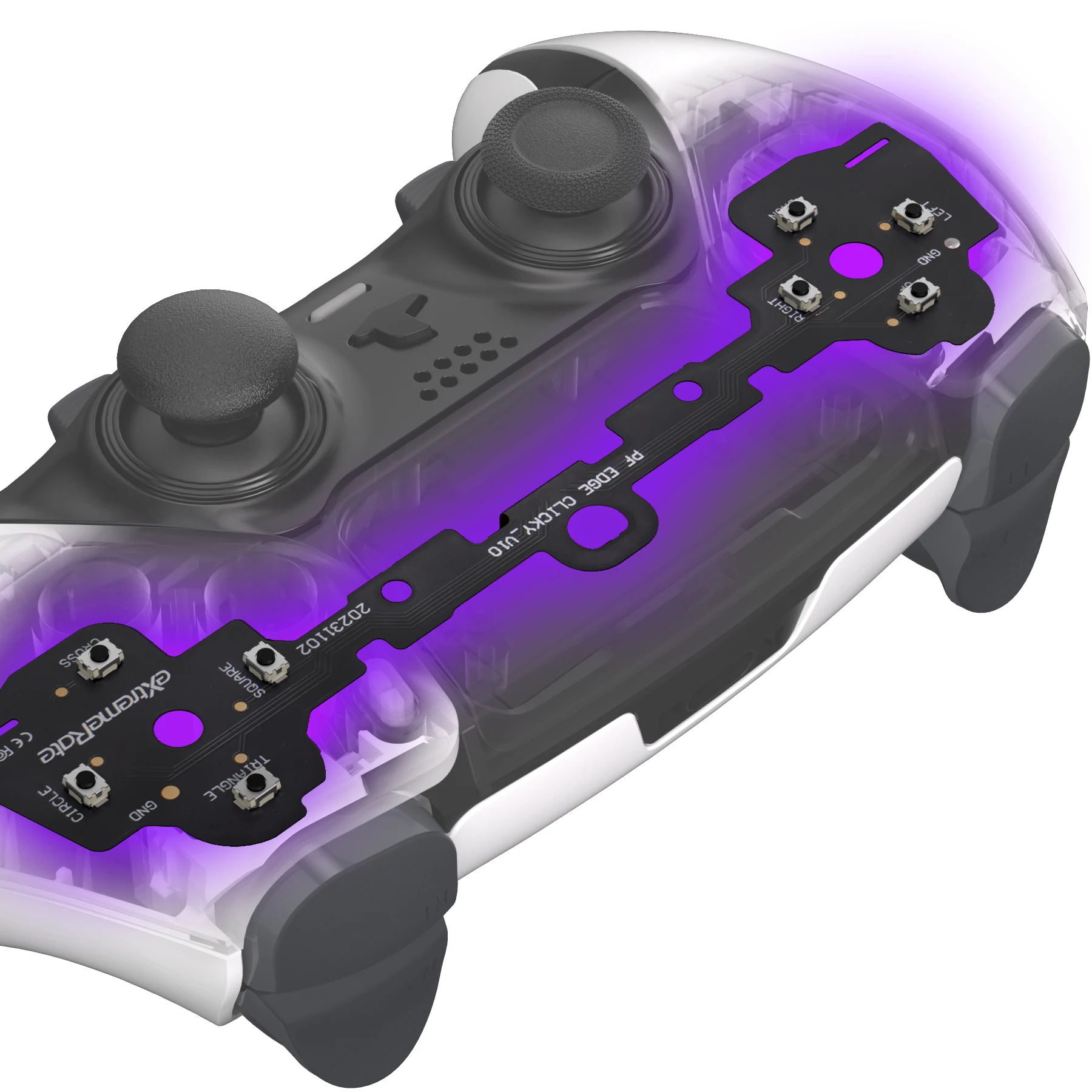 eXtremeRate フェイスボタン クリッキーキット(PS5 Edgeコントローラー用)、カスタム触覚Dパッドアクションボタン マウスクリックキット