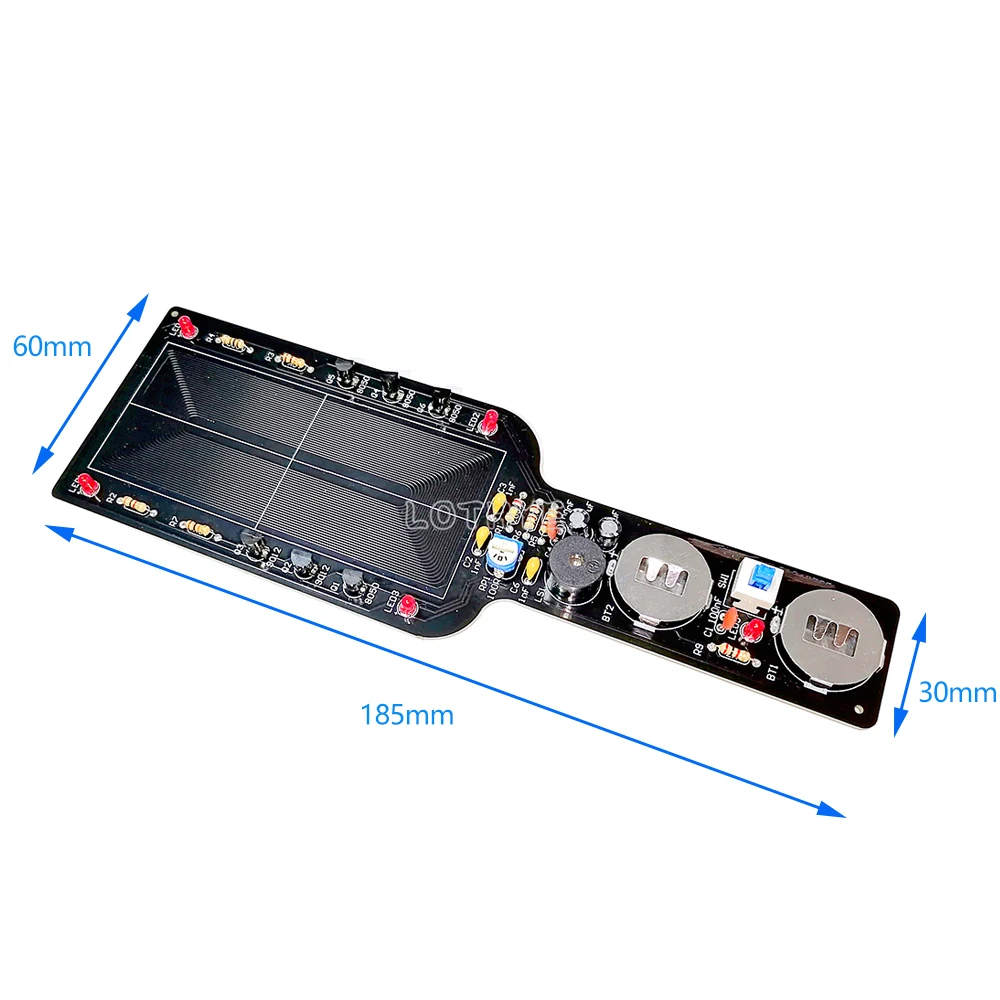 Mini Handheld Simple Metal Detector DIY Electronic Kit Electronic Components Soldering Assembly School Fun Welding Training Kit - 画像 (2)