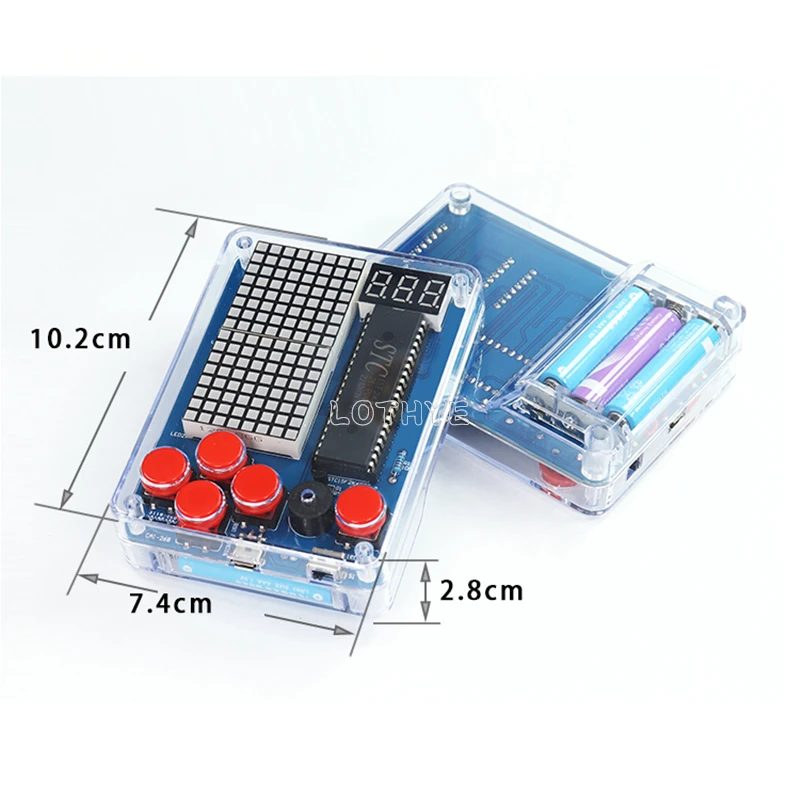 DIY Game Kit Retro Classic Electronic Production Kit Soldering Welding Tranning Set Snake Plane Racing Mini Pixel Game Console - 画像 (5)