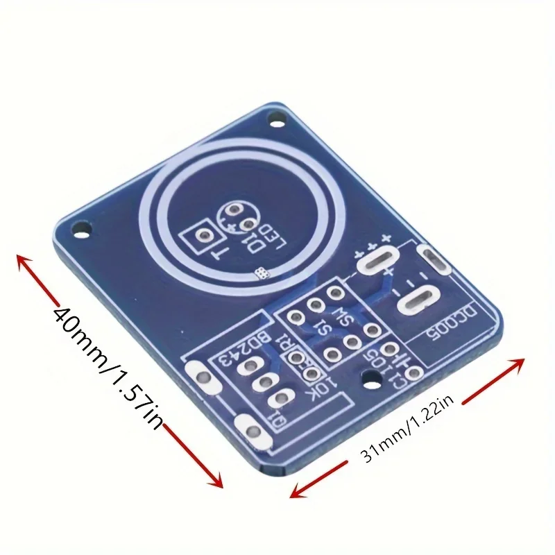 Mini Tesla Coil Kit, BD243, DIY Electronic Project, Hand Solder Practice, No Battery Required, Non-Laser for Hobbyists - 画像 (5)