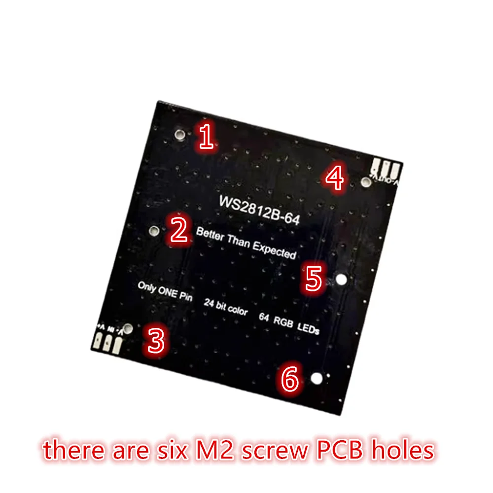 WS2812 LED 5050 RGB 8x8 4 16 25 64 Bit LED Matrix Module for DIYArduino - 画像 (3)