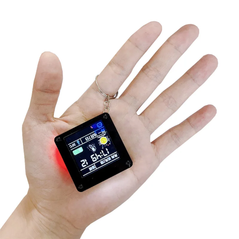 ESP32 C3 1.44inch LCD Desktop trinket Mini TV Portable Pendant LVGL Weather Station GIF Animation & Photo Albums – Bild 2