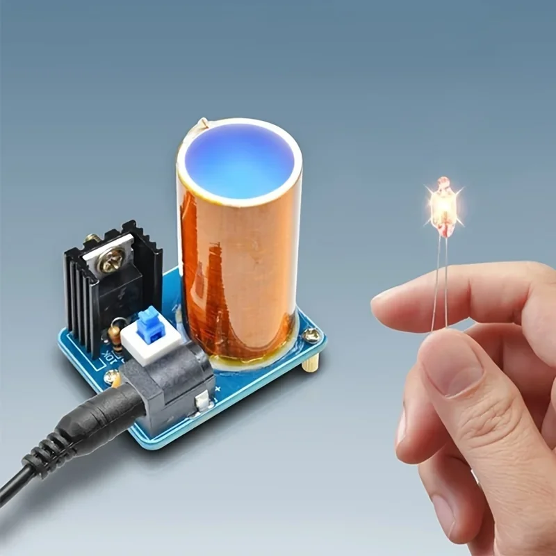 Mini Tesla Coil Kit, BD243, DIY Electronic Project, Hand Solder Practice, No Battery Required, Non-Laser for Hobbyists - 画像 (2)