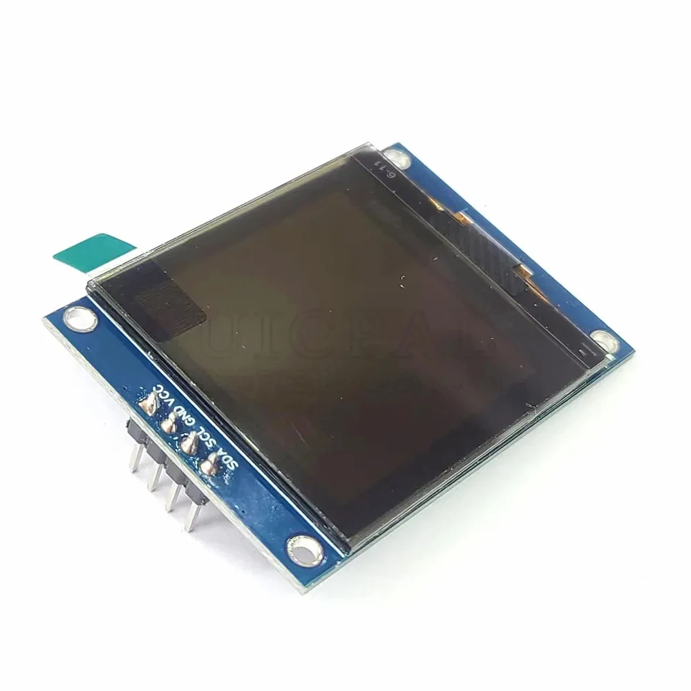 1.5 Inch OLED LCD White Display Module 128*128 Dots Driver Chip SH1107 3V-5V COG I2C IIC 4PIN - Imagen 2