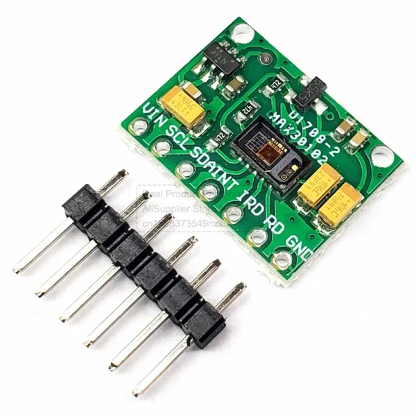 Sensor de oxígeno en sangre y frecuencia cardíaca MAX30102, sensor de pulso y concentración de oxígeno para Arduino (reemplaza al MAX30100).