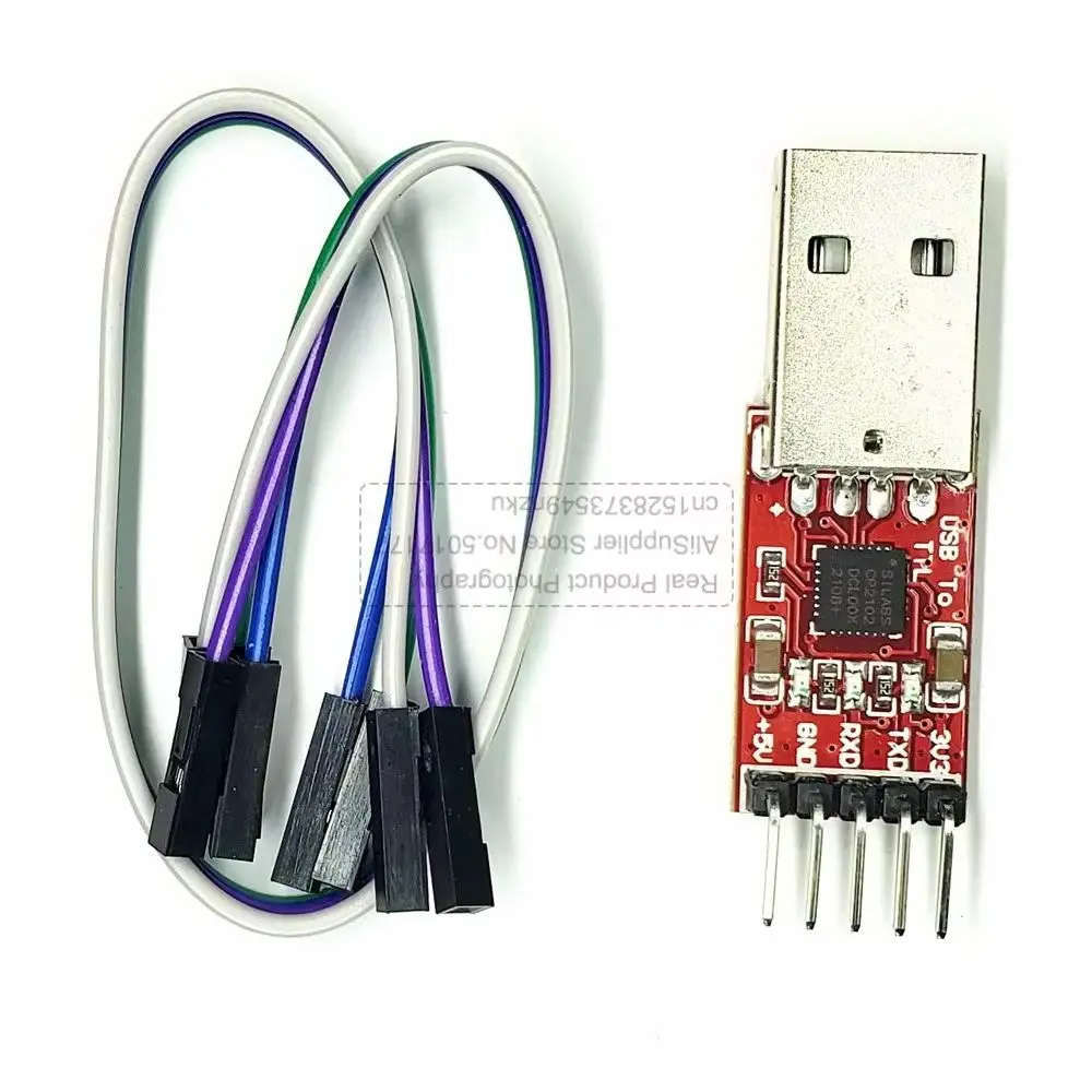 Convertidor serie CP2102 USB 2.0 a TTL UART, juego de cables Dupont con STC, módulo de 5 pines para descarga