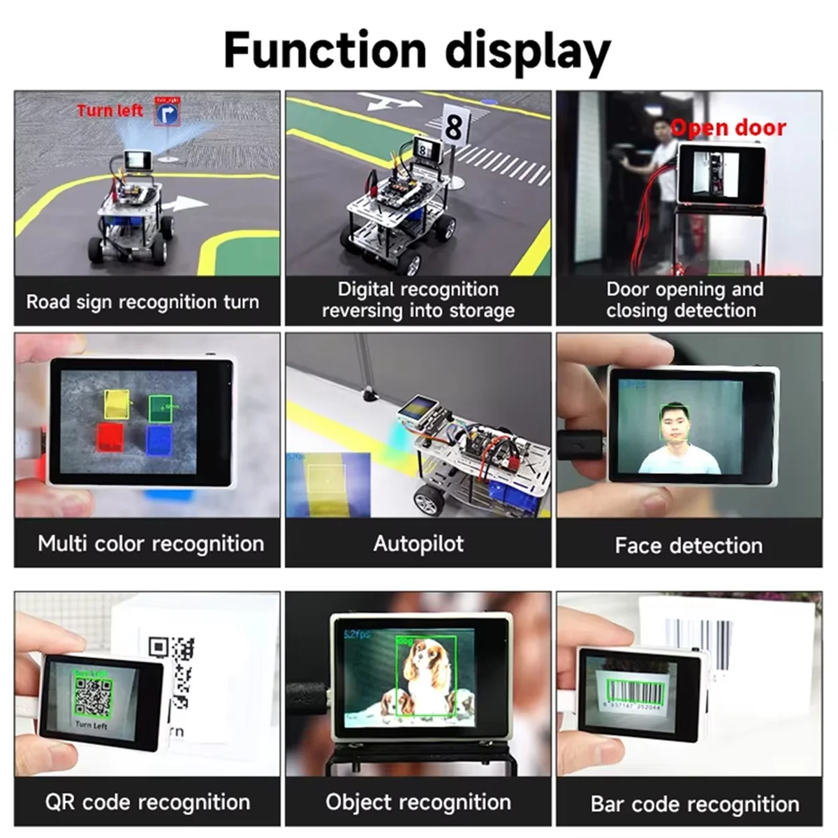 K210 Visual Recognition Module with 2MP Camera OV2640 and 2.0-Inch LCD Capacitive Touch Screen for DIY Robot Car Kit - Imagen 5