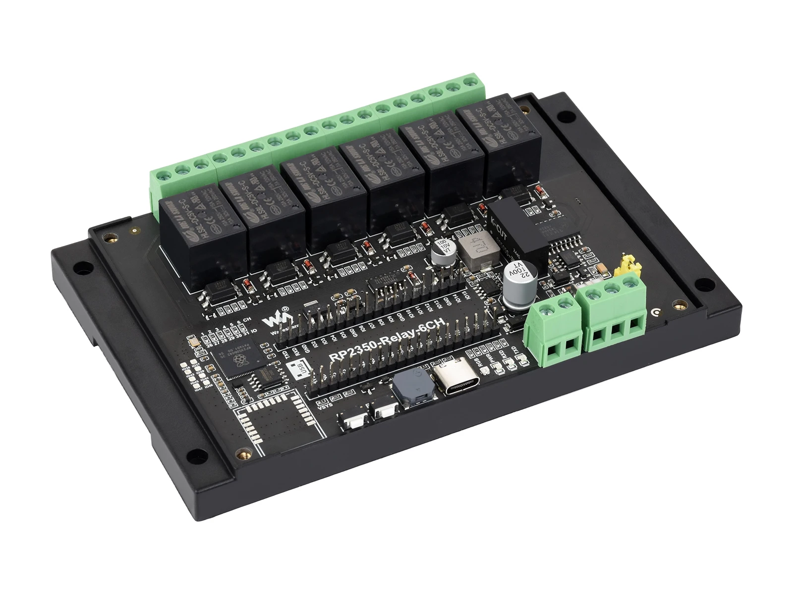 Waveshare Industrial 6-Channel RP2350 Relay Module, With Multiple Isolation Protection Circuits Onboard RS485/Pico HAT interface – Bild 5