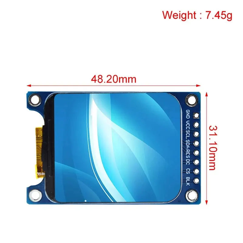 1.69 Inch Color TFT Display 1.69" Module HD IPS LCD LED Screen 240X280 SPI Interface ST7789 Controller For Arduino - 画像 (3)