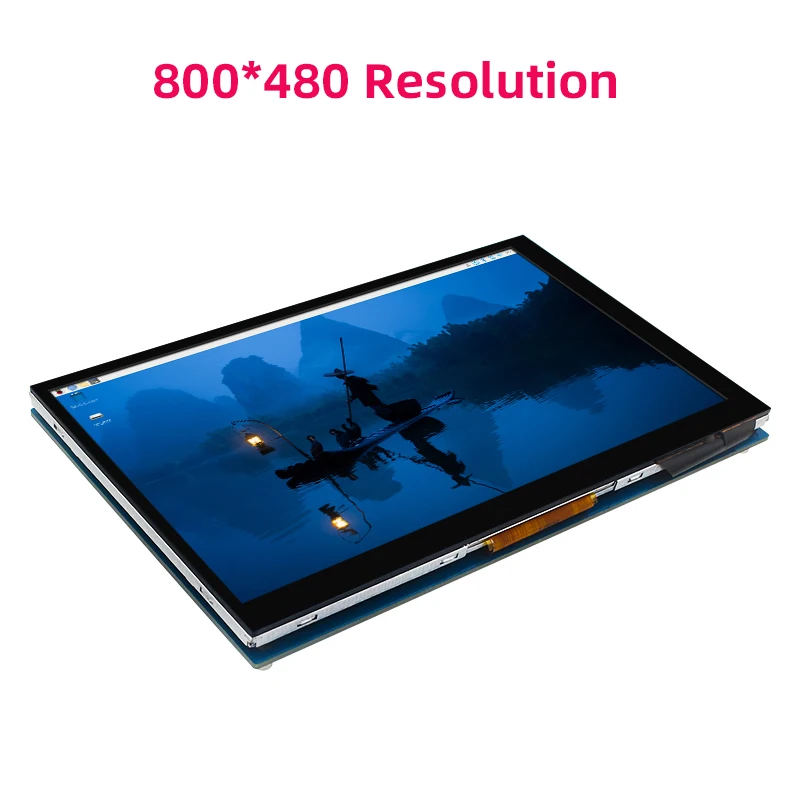 7 Inch DSI Touch Screen for Raspberry Pi 5 4B 3B+ 3B IPS Display 800*480 LCD MIPI CSI Cable With Standard Monitor for RPI 5 Pi5 - 画像 (2)