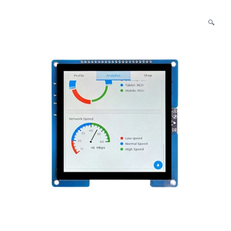 4inch 480×480 IPS TFT Square Display ESP32-S3 Development Board with Touch Arduino ESP-IDF LVGL Uart Smart Module with WiFi BLe - Imagen 5