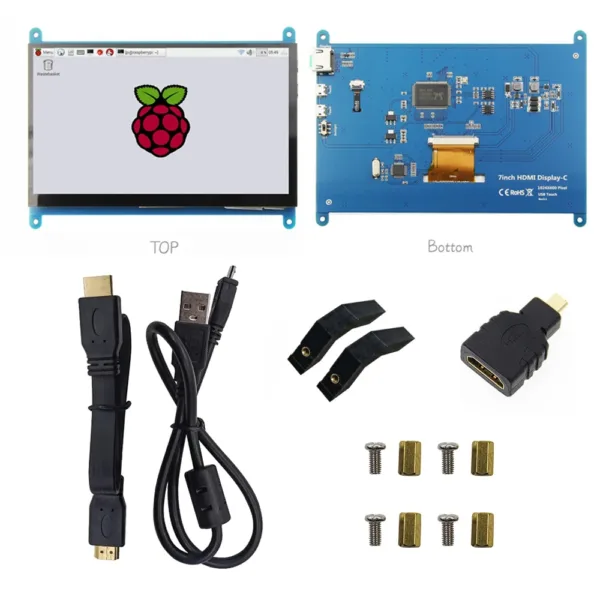 Raspberry pi 7 inch screen, IPS TFT LCD HDMI Display Touch Screen Monitor 1024*600