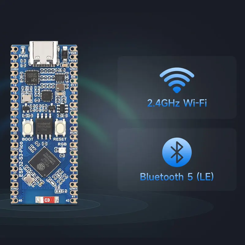 ESP32-S3 Pico Development Board ESP32-S3R2 dual-core 2.4GHz WiFi BTLE5 CH343/CH334 chip Internet of Things 2MB PSRAM 16MB Flash - Image 4