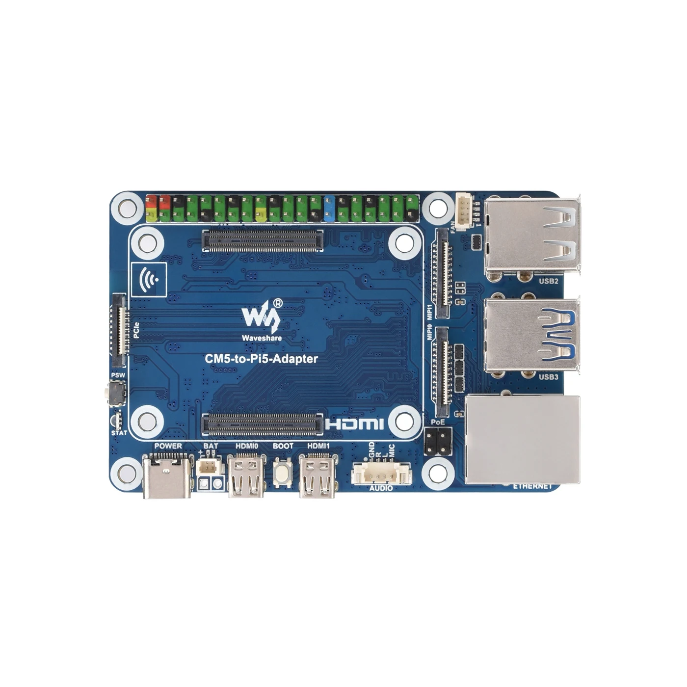 CM5 IO Board to Pi5 Alternative Adapter Board Carrier Expansion for RasPi RPI Raspberry Pi Compute Module 5 Lite eMMC Projects - Imagen 2