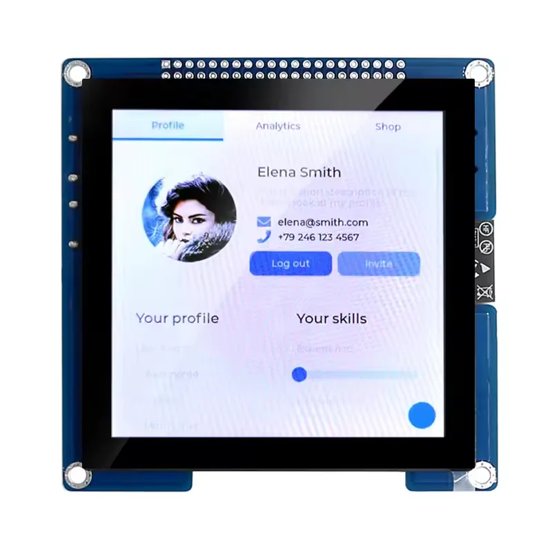 4inch 480×480 IPS TFT Square Display ESP32-S3 Development Board with Touch Arduino ESP-IDF LVGL Uart Smart Module with WiFi BLe - Imagen 2
