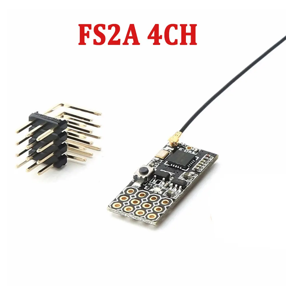 FS2A 4-Kanal AFHDS 2A Mini-kompatibler Empfänger mit PWM-Ausgang für Flysky i6 i6X i6S / FS-i6 FS-i6X FS-i6S Sender