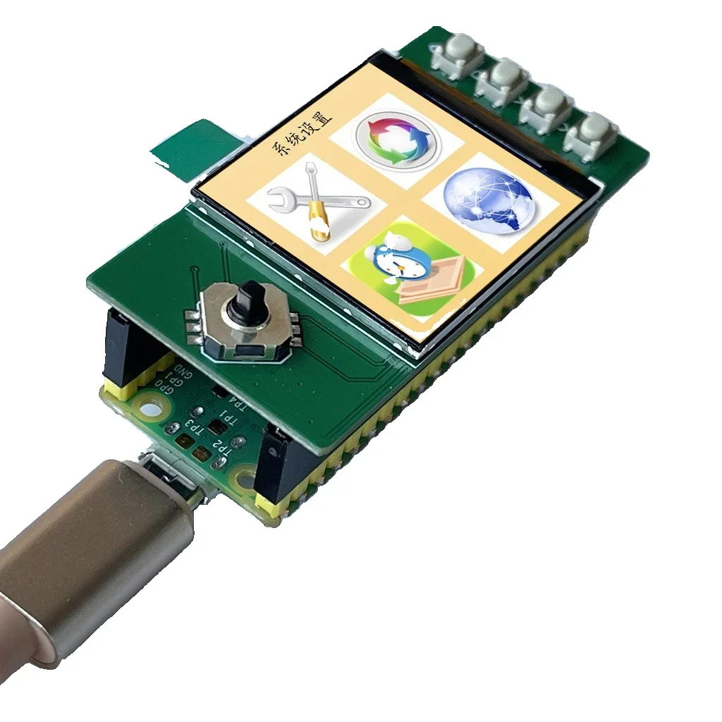 Módulo de pantalla LCD Raspberry Pi Pi Pico W de 1,3 pulgadas para Pico, 65.000 colores RGB, 240 × 240 píxeles, controlador ST7789 integrado, interfaz SPI IPS