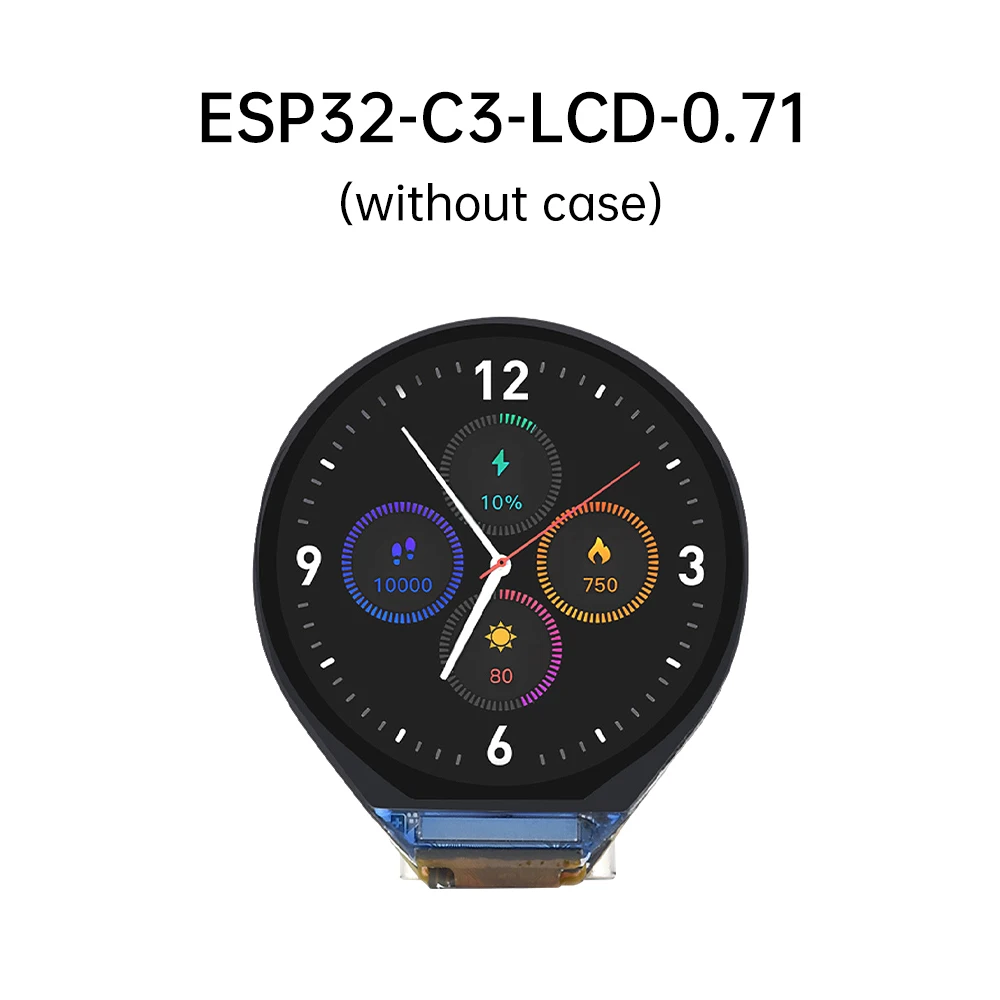 ESP32 C3 Round LCD Development Board Electronic EYE ESP32-C3FH4 0.71 inch Display Watch Screen GC9D01 160x160 SPI - 画像 (4)