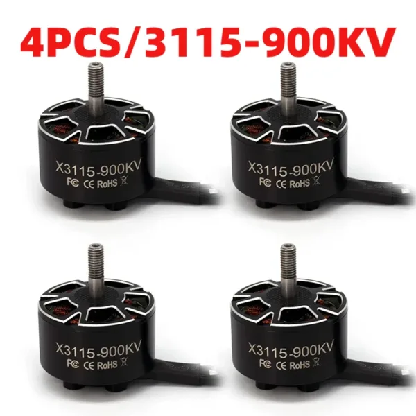 EP RCモーター X3115 3115 900KV FPVブラシレスモーター 6S Lipo 5mm出力シャフト RC 9～10インチプロペラ 多軸移動ドローン用