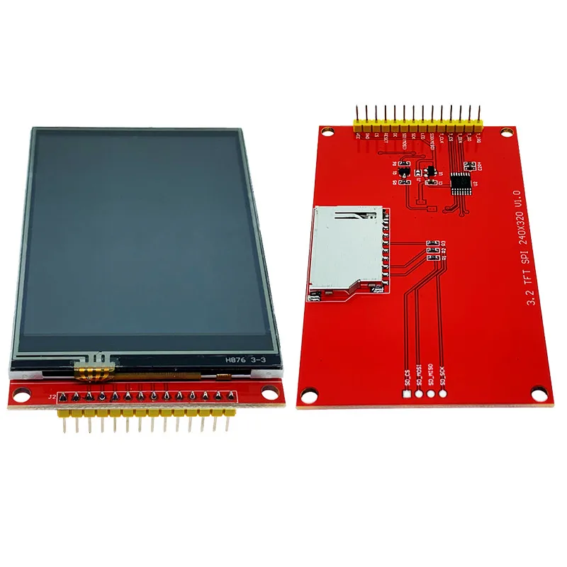 Módulo de pantalla LCD TFT serial SPI de 3,2 pulgadas (320*240) con controlador de panel táctil IC ILI9341 para microcontrolador Arduino