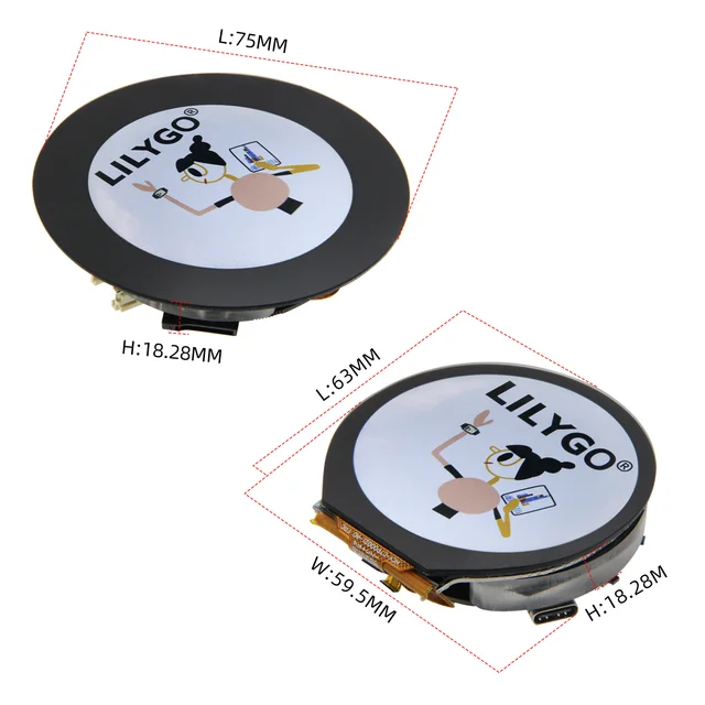 LILYGO T-RGB ESP32-S3 2.1 inch Round Display ST7701S LCD Touch Screen ESP32-S3R8 Development Board Support WIFI Bluetooth TF - 画像 (3)