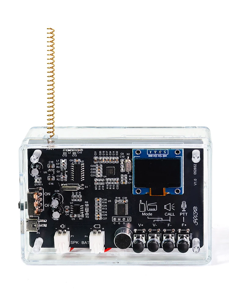 FMラジオ調整可能周波数計DIY電子キット 87-108MHz BK4802P+RDA5807チップ - 1セット