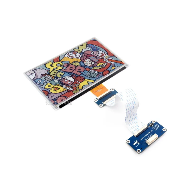 7.3 inch E-Ink Spectra 6 (E6) Full Color E-Paper Display, Low Power Consumption, 800×480 Pixels, SPI Communication - Imagen 4
