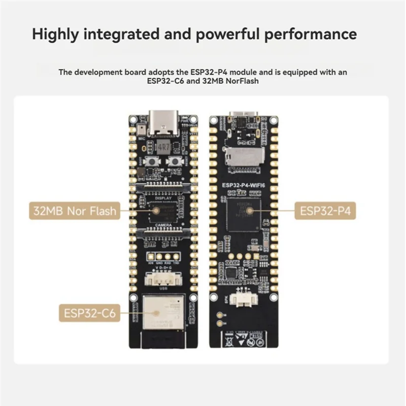 B92B-ESP32-P4 WIFI6 Development Board ESP32-P4 And ESP32-C6 Support For Wifi6 Bluetooth 5 And Xiaozhi AI Deepseek - 画像 (3)