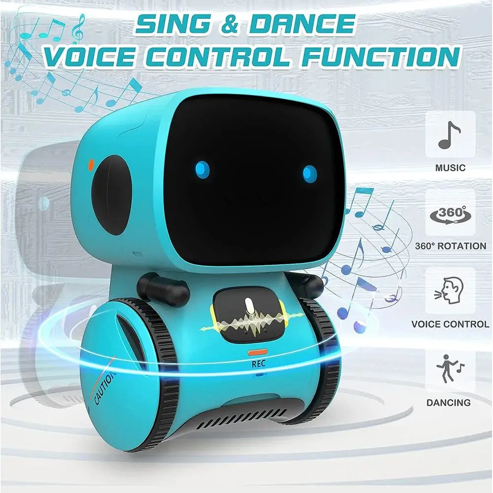 Robot Emo Robots Inteligentes Versión Rusa, Inglesa y Española Control por Voz y Táctil Juguetes Interactivos Educativos para Niños