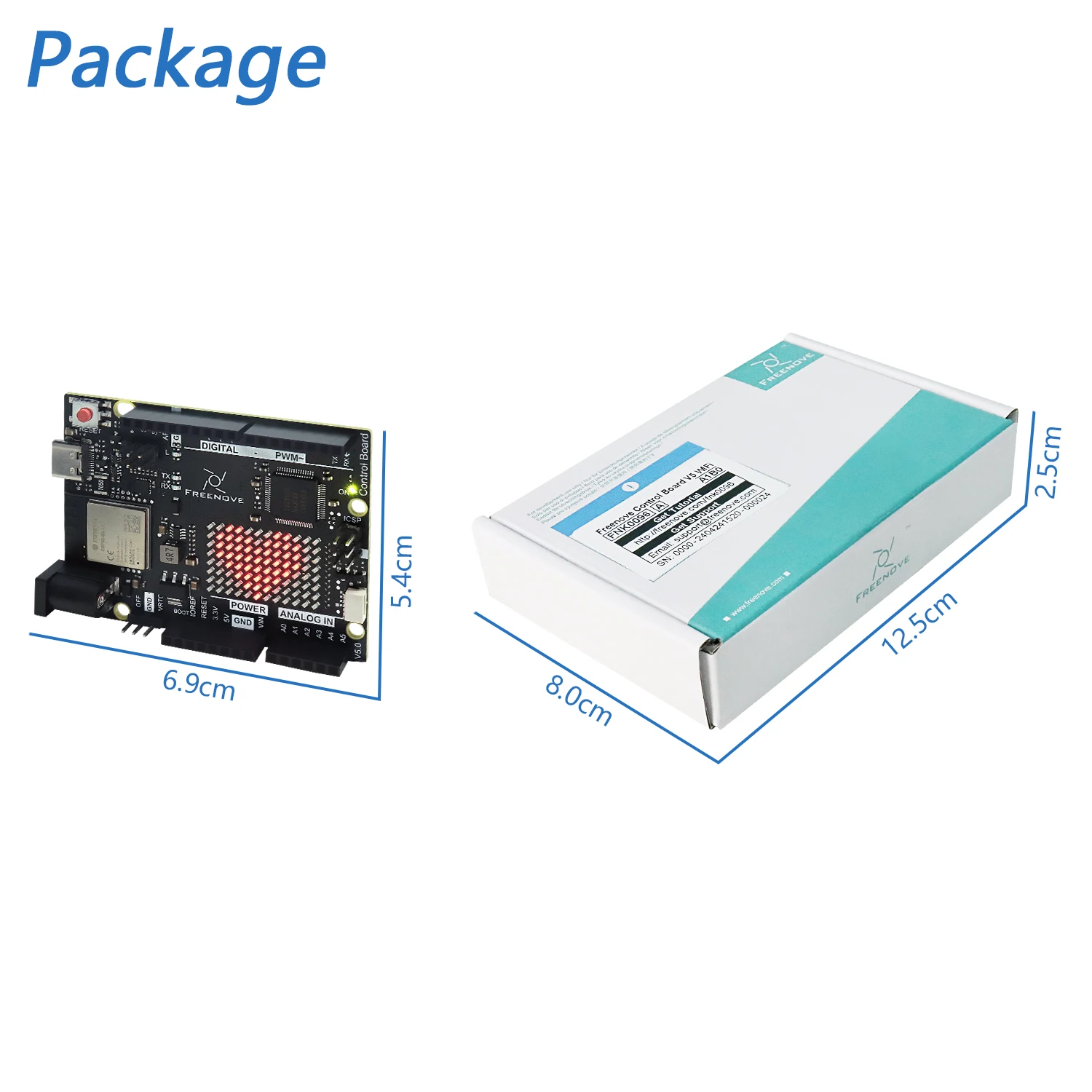 Control Board V5 for Arduino UNO R4 WiFi Mini, Arm Cortex-M4, Onboard ESP32-S3, LED matrix, USB-C, Tutorial Code - 画像 (6)