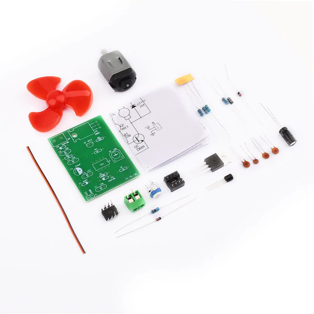 NE555 Motor Speed Regulation Kit Maker DIY Teaching Electronic Manufacturing Technology Test Assembly Training Welding - 画像 (3)