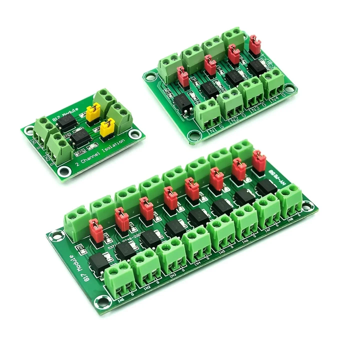 PC817 2/4/8チャンネルオプトカプラ絶縁ボード電圧コンバータアダプタモジュール3.6-30Vドライバ光電絶縁モジュール