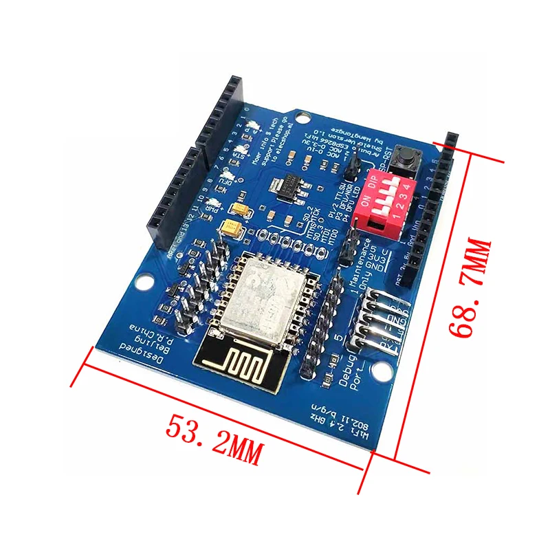ESP8266 ESP-12E UART WIFI Wireless Shield Development Board For Arduino UNO R3 Circuits Boards Modules ONE - Imagen 5