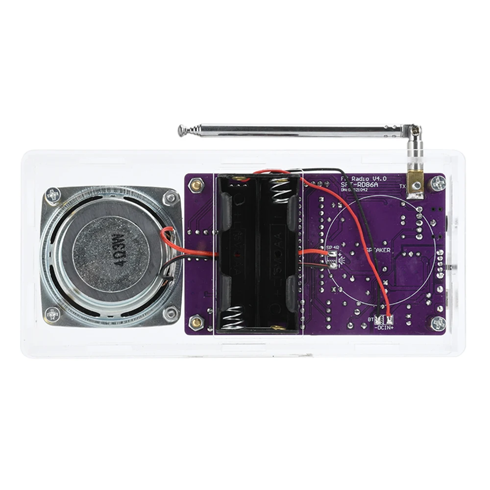 DIY電子工作キット FMラジオはんだ付けキット 87.5MHz~108MHz デジタルチューブディスプレイ FMラジオ 電子工作はんだ付け学習用PCBキット