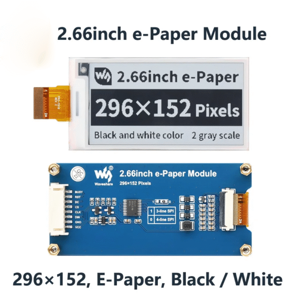 2.66 inch E-Paper E-Ink Display Module For Arduino/Raspberry Pi/STM32