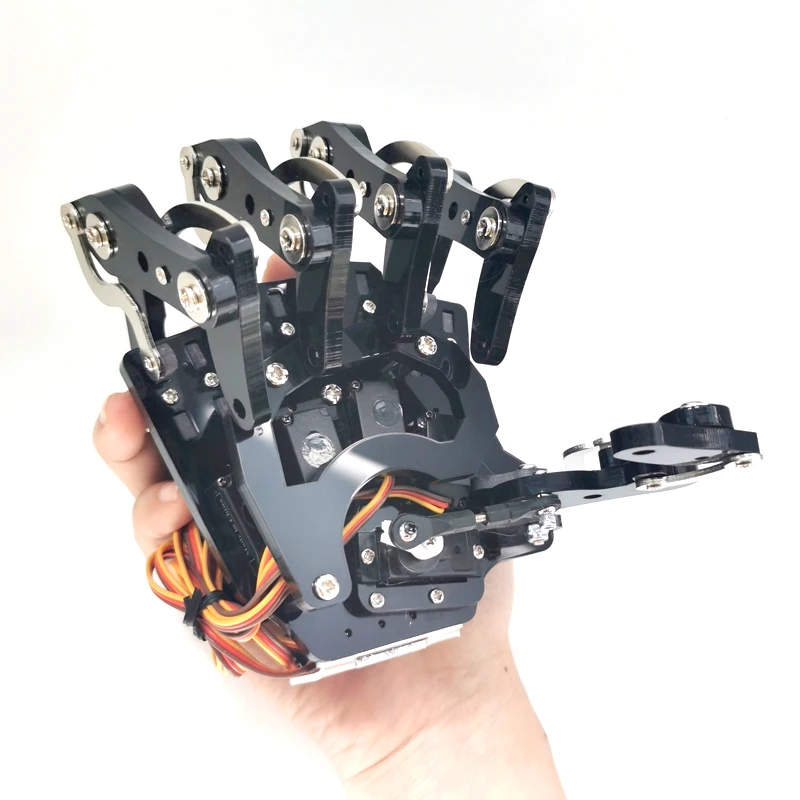 5 Dof Robot Hand with Five Fingers Servo Control Left Right Bionic Palm Assembled Gripper for Arduino/ESP32 Programmable Robot - Image 3