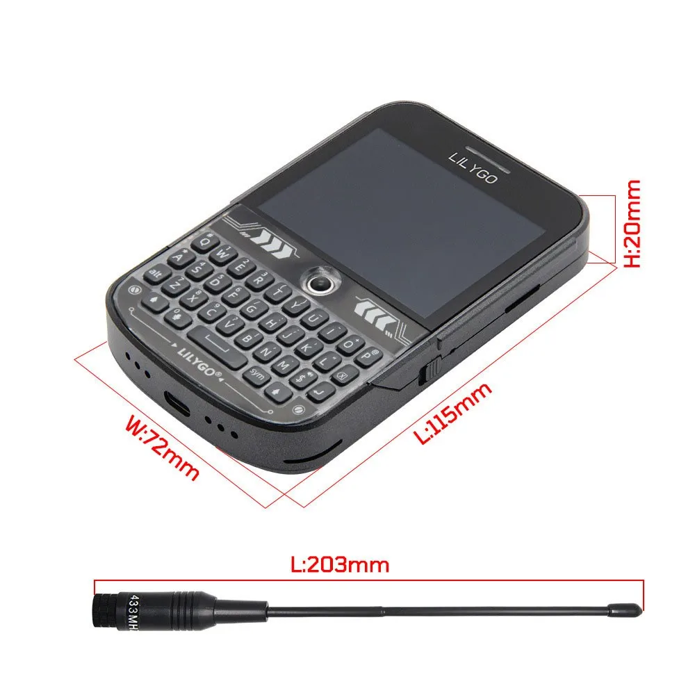 LILYGO T-Deck Plus 433MHz 868MHz 915MHz ESP32-S3 Development Board GPS Long Range Communication Module with External Antenna - Imagen 6